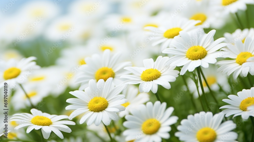 Daisy Field Floral Background