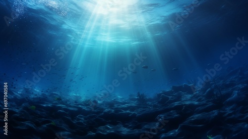 Deep Sea Dive Gradient Background