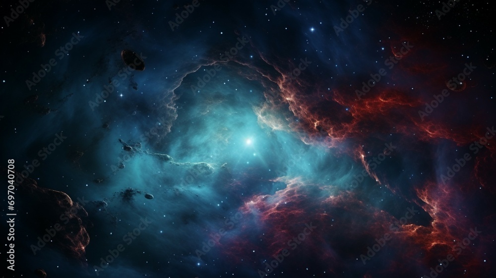 Deep Space Nebula Background