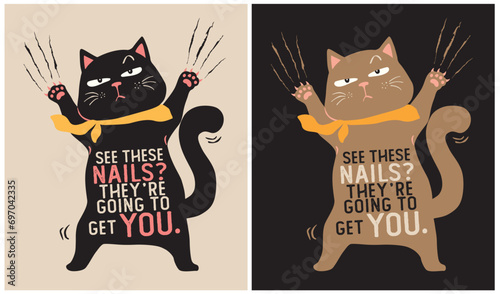 Scary Cat! - Funny Cat, Cat Lover