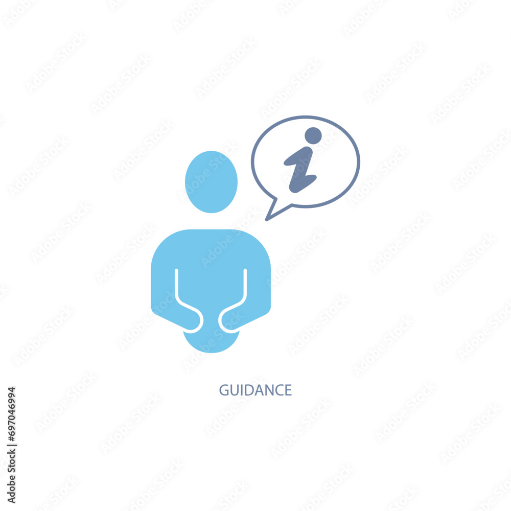 guidance concept line icon. Simple element illustration. guidance concept outline symbol design.