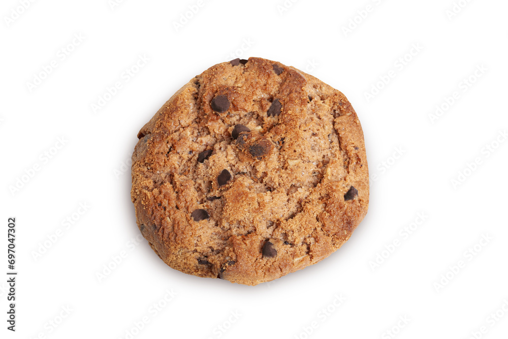 Chocolate chip cookie, isolated on transparent background Chocolate chip cookie, isolated on transparent background