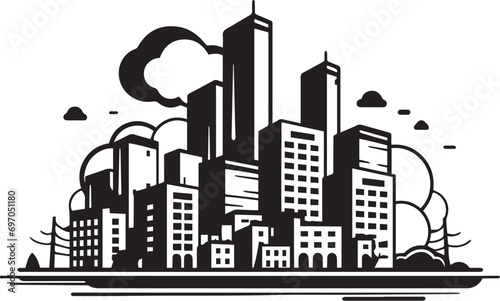 Urban logo vector illustration. Urban vector Icon and Sign.