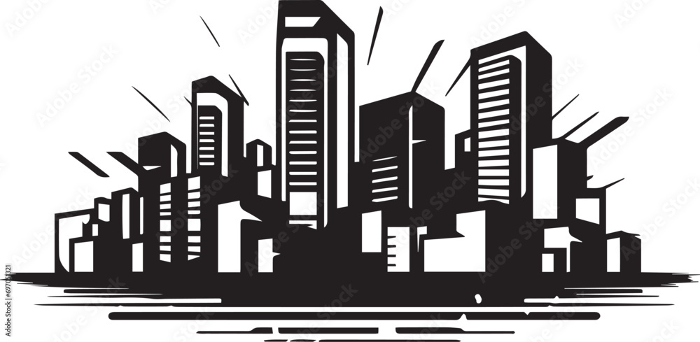 Urban logo vector illustration. Urban vector Icon and Sign.