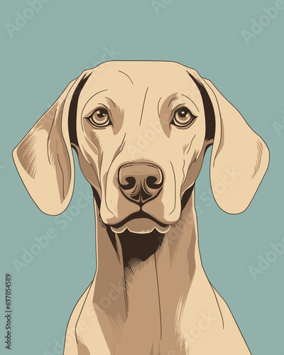 portrait of a dog, generated with AI