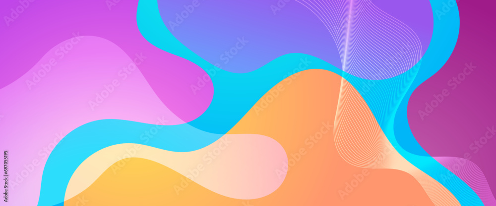 COLOR vector liquid shapes modern and simple banner. Colorful modern graphic design liquid element for banner, flyer, card, or brochure cover
