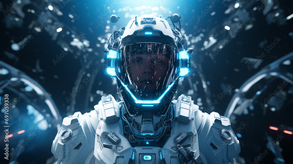 AI-powered humanoid robots assisting in space AI-powered humanoid robots assisting in space