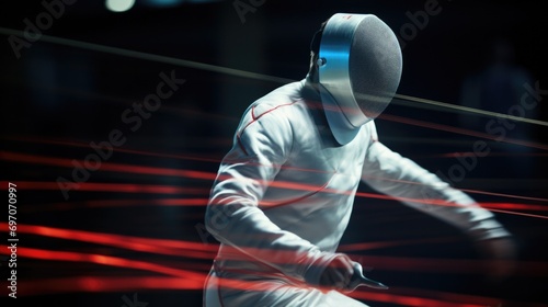 person training fencing generative ai