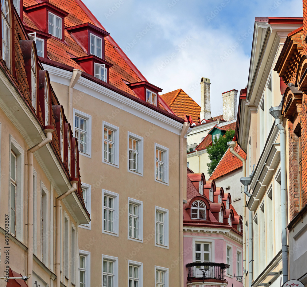 Summer day in the old city of Tallinn.