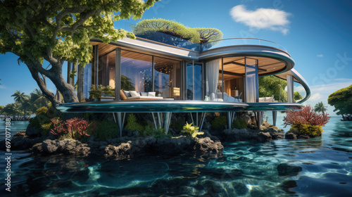 Maldivian Dreams: Floating Villa Paradise © Sekai