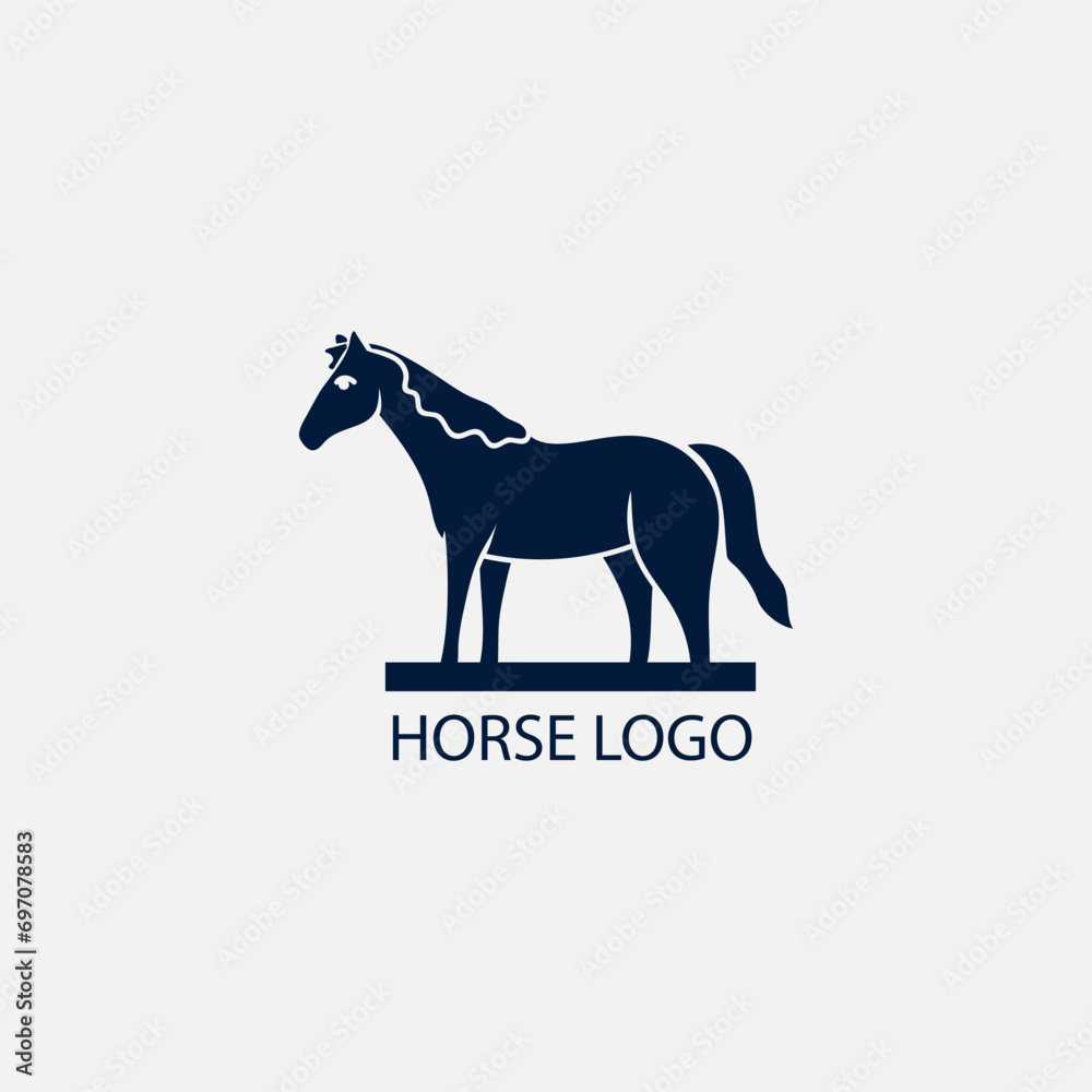 Fototapeta premium horse animal logo design