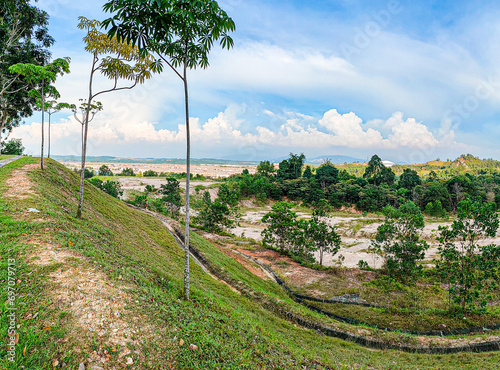 Scenic View of the Hillside Area and UiTM Puncak Alam, Alam Bina. photo