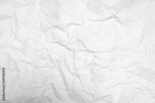 White Paper Texture background. Crumpled white paper abstract shape background with space paper for text