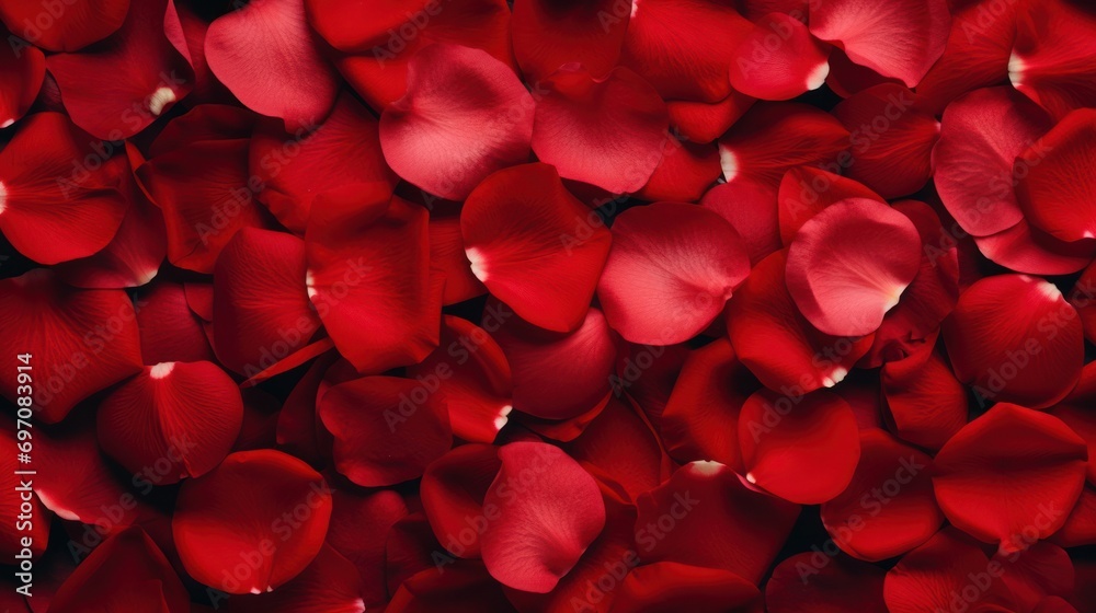 Red rose petals background for romantic events. Valentine's Day and floral design. Red rose petals background for romantic events. Valentine's Day and floral design.