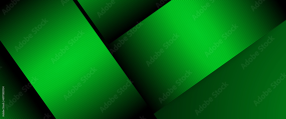 Black and green vector abstract 3D futuristic modern neon banner with shape line. Modern shiny lines futuristic technology pattern for poster, banner, brochure, corporate, website Black and green vector abstract 3D futuristic modern neon banner with shape line. Modern shiny lines futuristic technology pattern for poster, banner, brochure, corporate, website