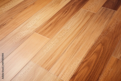 A picture of wooden laminate flooring in a studio.