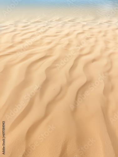 A close up of beach sand. 