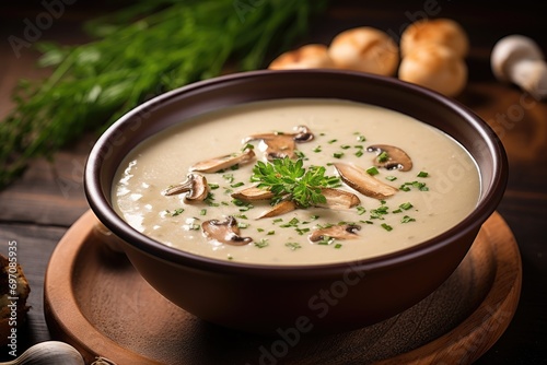 Cep soup with cream