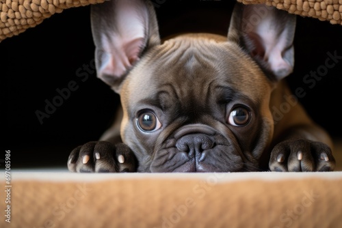 Cute French bulldog resting © LimeSky