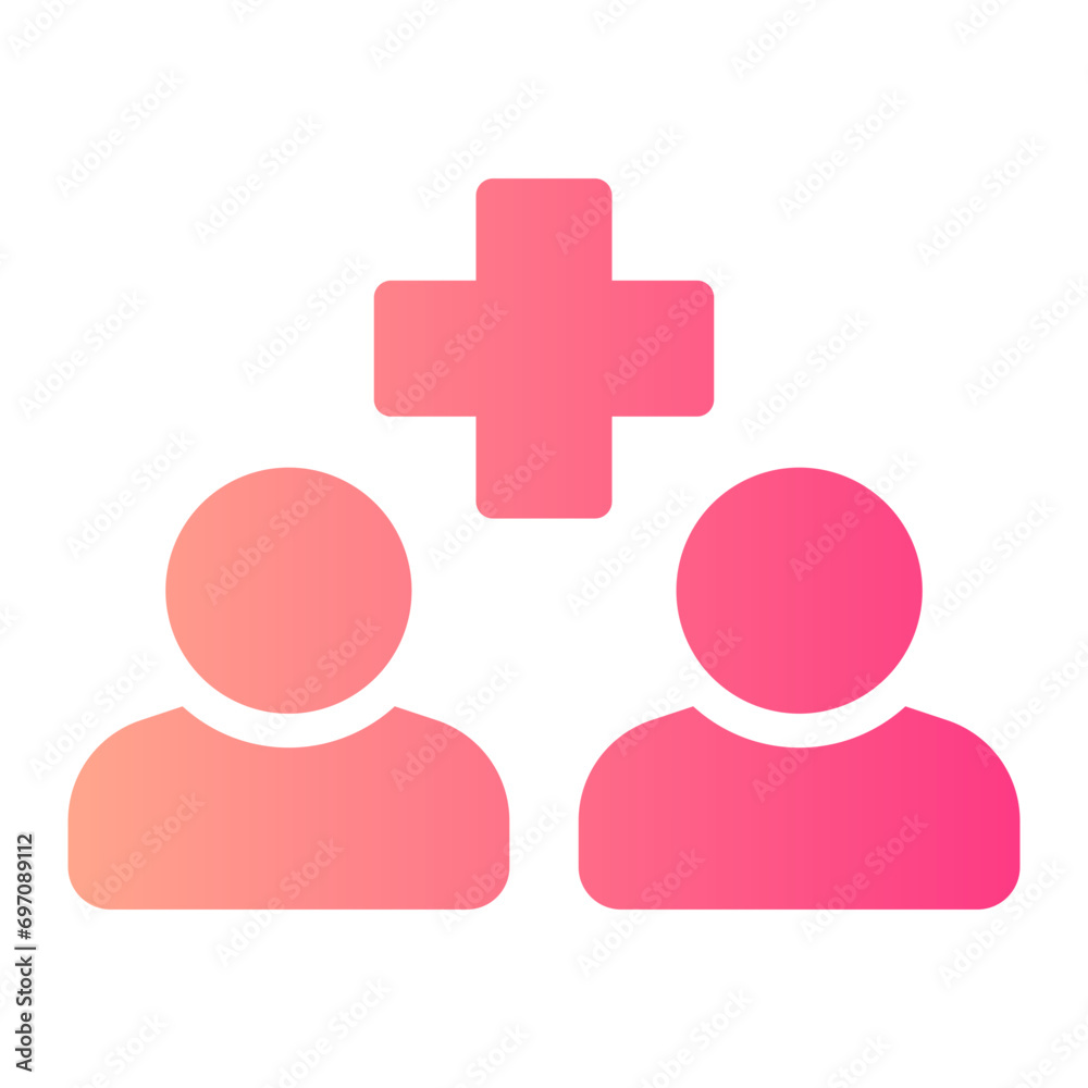 humanitarian help gradient icon humanitarian help gradient icon