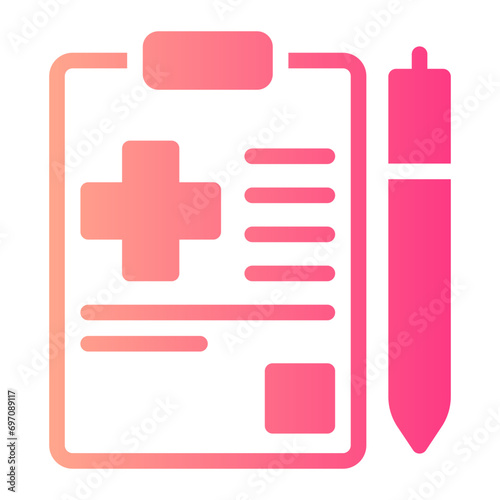 medical checkup gradient icon