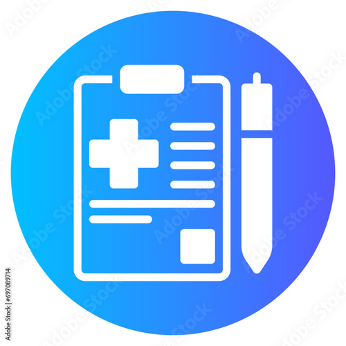 medical checkup gradient icon
