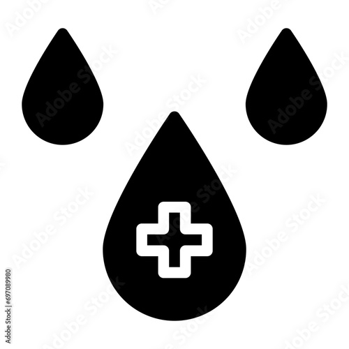 blood donation glyph icon