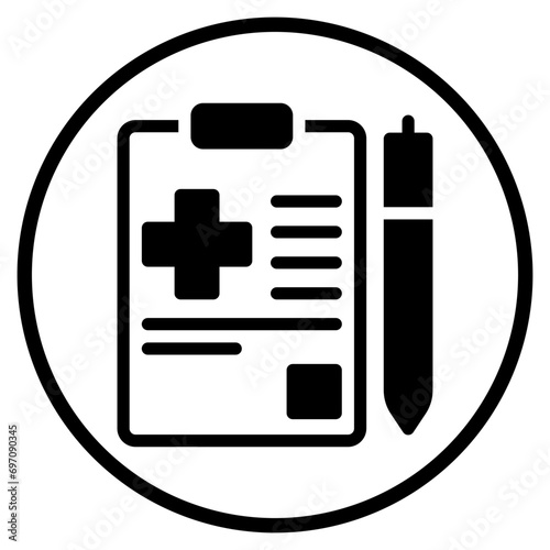 medical checkup glyph icon