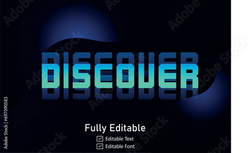 Futuristic gaming  text effect for editable font
