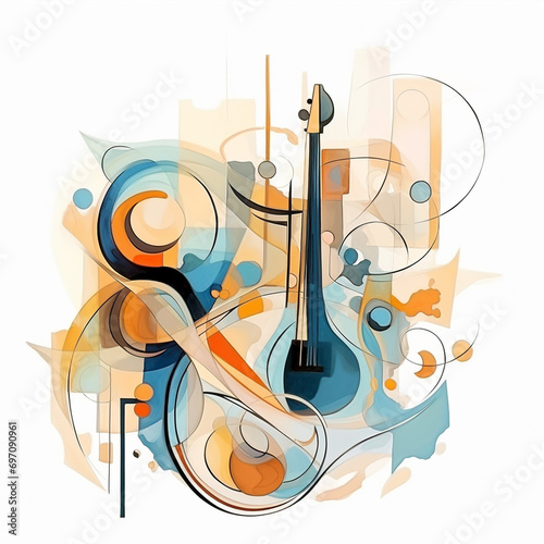 vector art cartoon thick line flaticon isolated on white, musical image of music symbol, in attractive colorful composition style, purple and brown, yinka shonibare, stack/pile, for t-shirt, chicano a photo