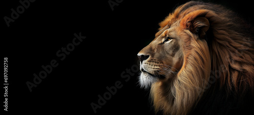 The Lion of Judah, Jesus Christ, Majestic King on a Bold Black Canvas of Divine Power. © touchedbylight