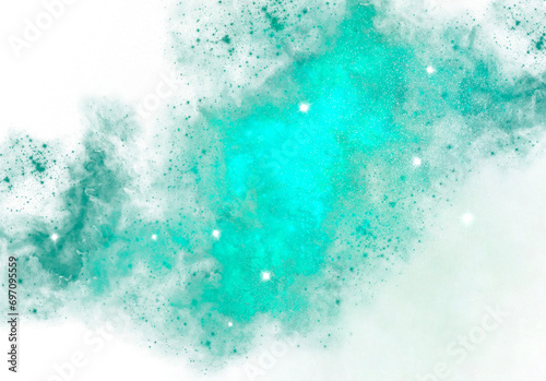 Green Ocean Gradient Galaxy Transparent Graphic Background