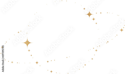 Gold Glitter Constellation
