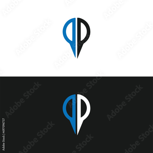 Free Download PP logo. P  design. White PP letter. PP, P  letter logo design. Initial letter PP linked circle uppercase monogram logo. P  letter logo vector design.	
 - GFXLoad