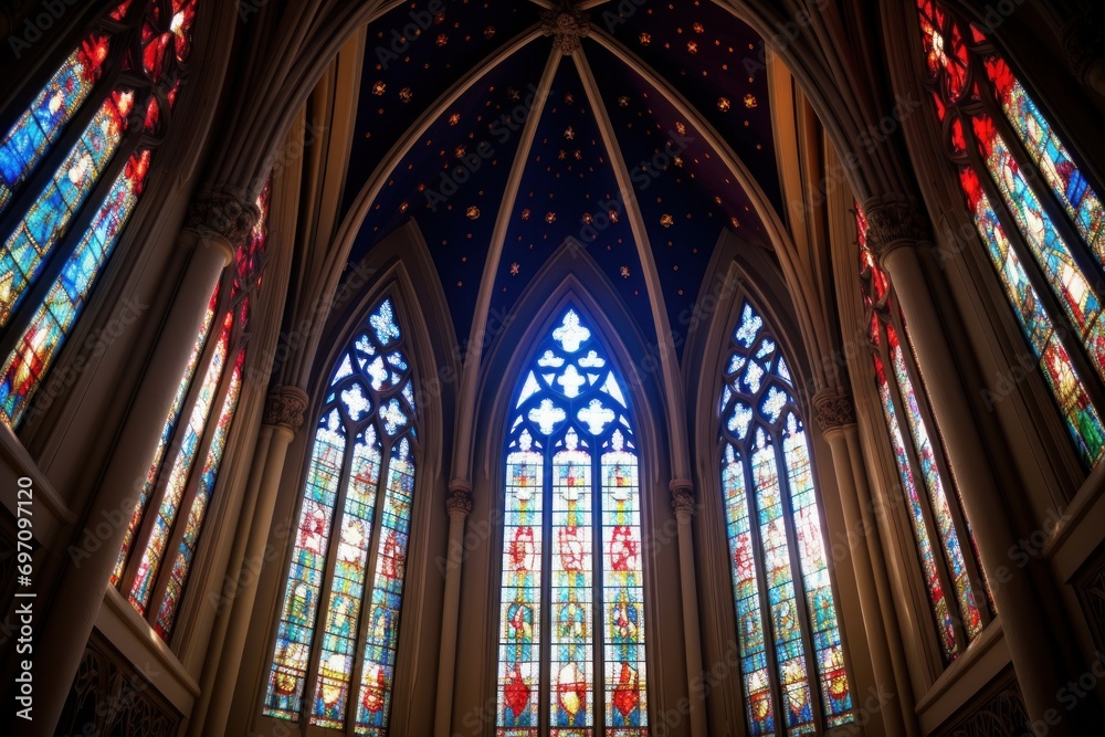 Historic cathedral tour with gothic architecture and stained glass windows.