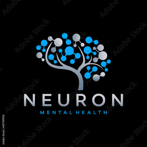Neurology logo design illustration vector template