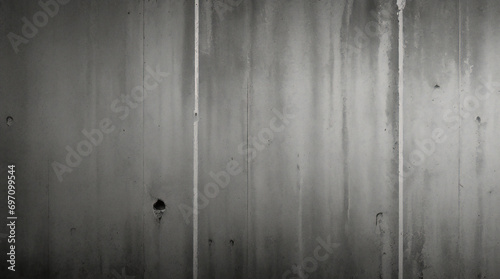 Rissige graue Betonwand, bedeckt mit grauer Zementstruktur als Hintergrund, kann im Design verwendet werden. Schmutzige Betonstruktur mit Rissen und Löchern.