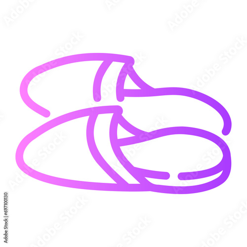 slipper Line Gradient Icon