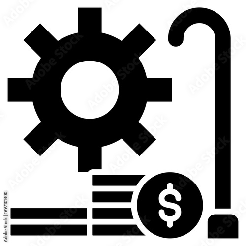Retirement Plan Glyph Icon