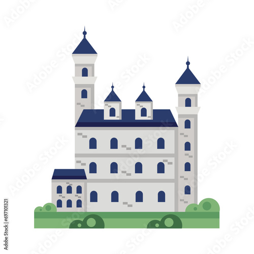 germany neuschwanstein with blue details
