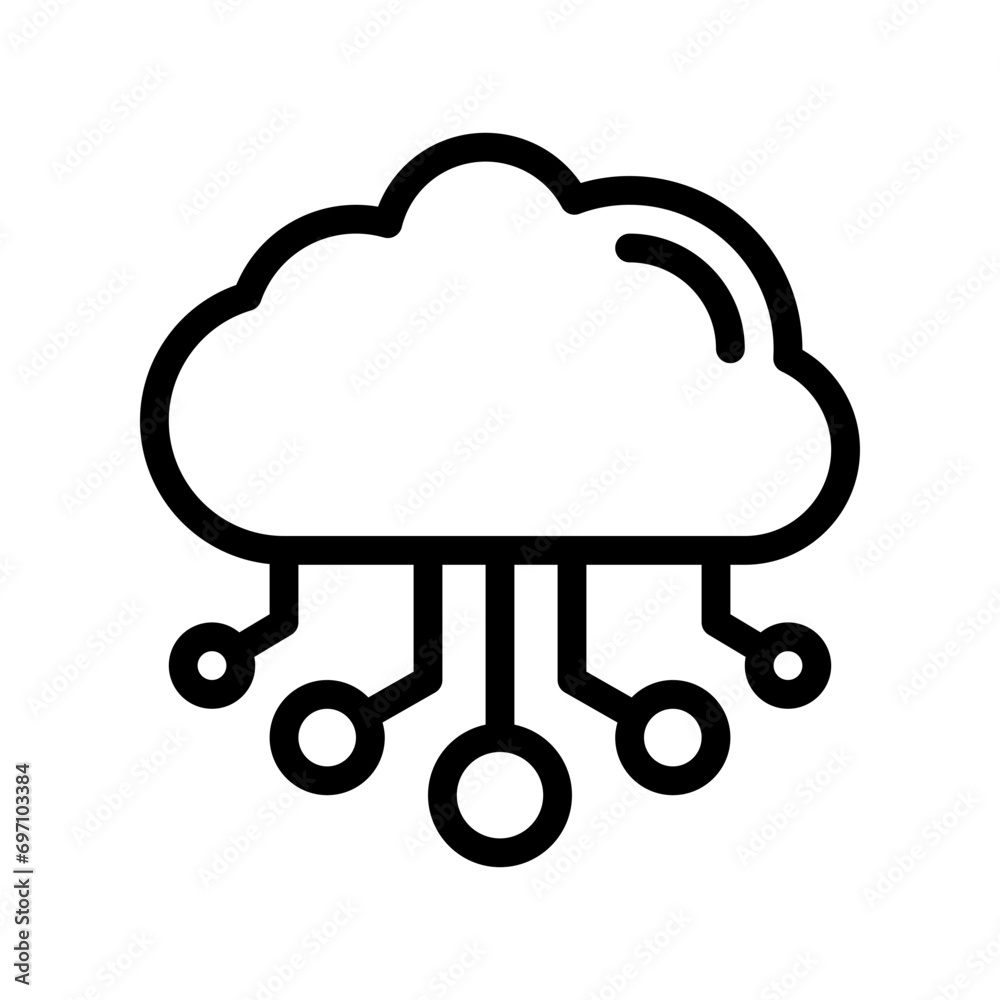 cloud line icon cloud line icon