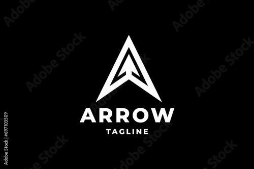 Arrowhead logo icon design template flat vector photo
