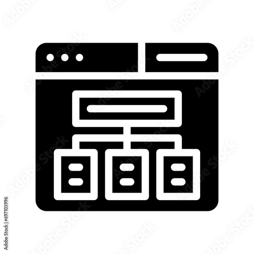 sitemap glyph icon