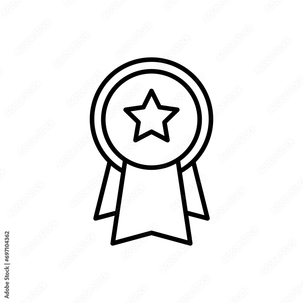 Star badge icons, minimalist vector illustration ,simple transparent graphic element .Isolated on white background