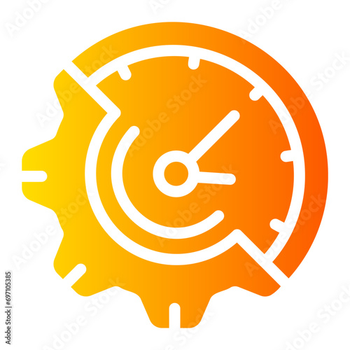 time management Gradient icon