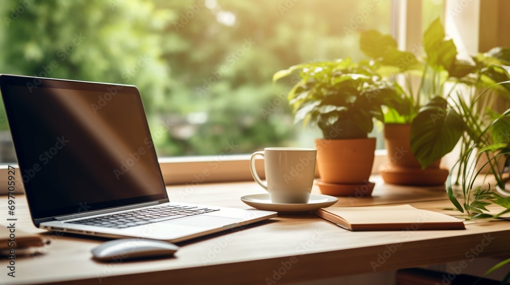 Remote work in relaxed place Remote work in relaxed place
