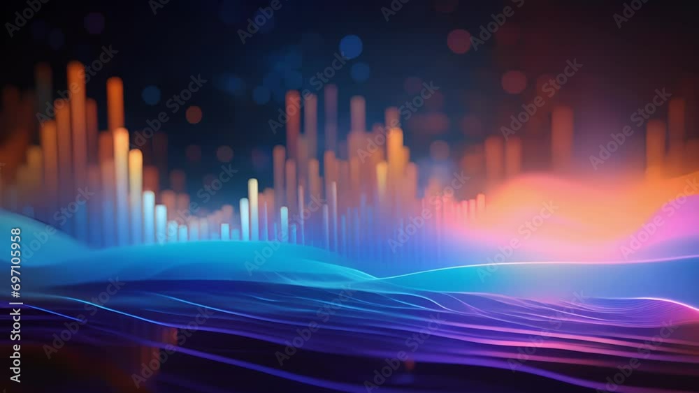 A symphony of sound waves, each representing a different model, combining to create a harmonious melody of predictive excellence, much like the collaboration of models in ensemble learning,