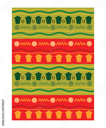 aso oke fabric illustration