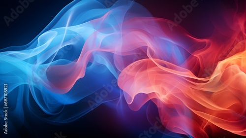 Iridescent wisps of smoke create a luxurious and opulent abstract background