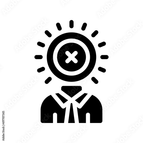 rejected glyph icon